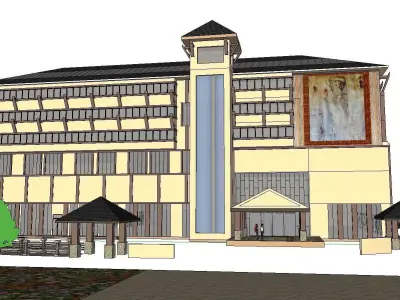 vacation spot-Resort-Fashion Leisure Hotel-0175 3D model
