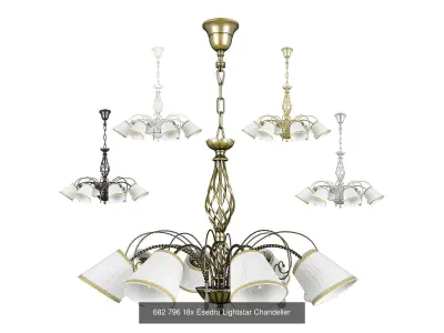 682 796 Esedra Lightstar Collection of Classical Lamps 3D Model Pack