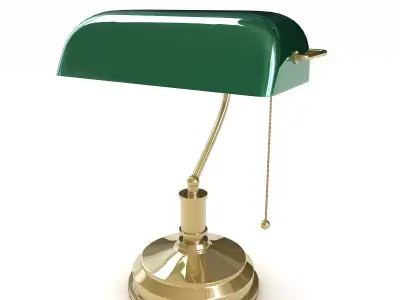 Banker Lamp 3D model
