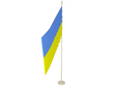 Ukrainian flag 3D model