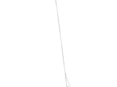 Outdoor designer lamp LD One Arm by Serge Mouille 3D model