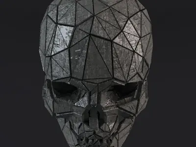 Sci-Fi Shapes - The Skull Low-poly 3D model