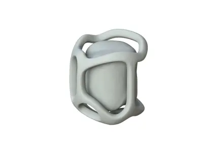SciFi Shape Object Low Poly Low-poly 3D model 7