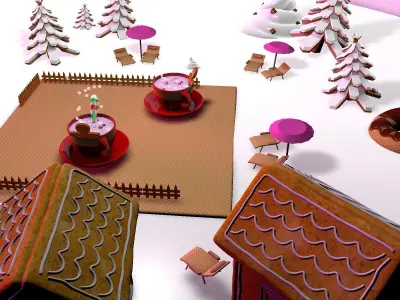 GINGERBREAD MILK SPA 3D model