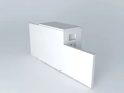 hall with street panorama photos 3D model