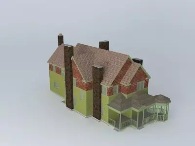 1889 House updated - barely Free 3D model