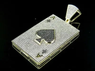 Ace in the Heart  A Diamond Encrusted Locket 3D print model