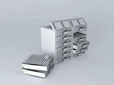 Server model medical cabinet Free 3D model