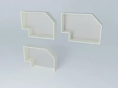 Parquet pair of cubes Free 3D model