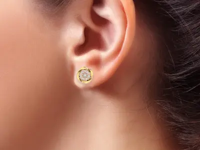 Ring Earrings Pendant Combo 3D print model