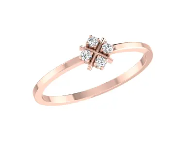 Women Ring Render 3dm STL OBJ FBX Details 3D print model 7