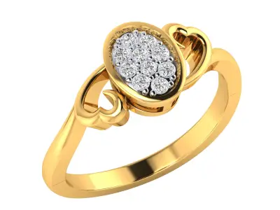 Women Ring Render 3dm STL MTL SLC JCD OBJ FBX Details 3D print model shop