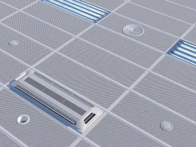 Ceiling system Armstrong  Low-poly 3D model