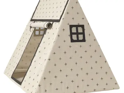 Crate and Barrel Ikat Kids Canvas Playhouse 3D model