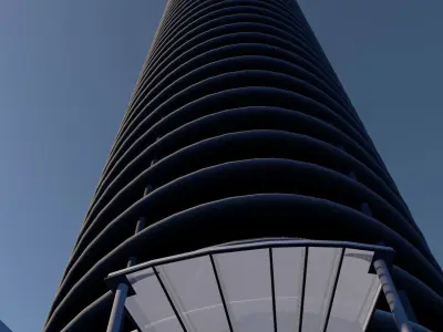 Apartment tower 3D model