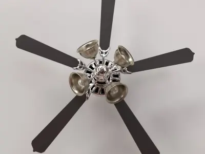 Ceiling Fan With Light 3D model