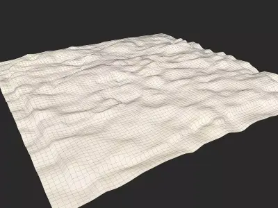 Outdoor Terrain Low-poly 3D model