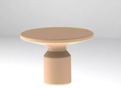 Modern Round Side Table Free 3D model