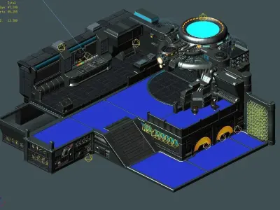 Crystal Palace - Repair Factory Interior 3D model
