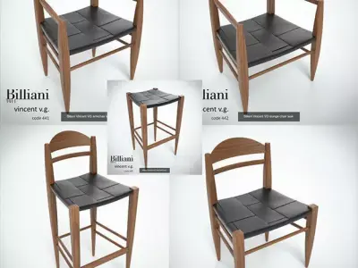 5 model pack  - Billiani Vincent VG teak