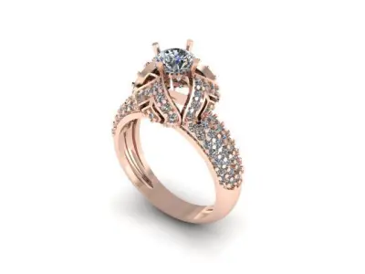 Diamonds Ring Free  Free 3D print model