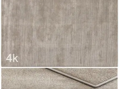 Carpet set 9101 - Wool Beige Rug - 4k 3D model