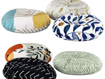 Pillow set 33 Floor pillows 3D model