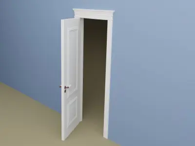 Interior door Low-poly 3D model purchase
