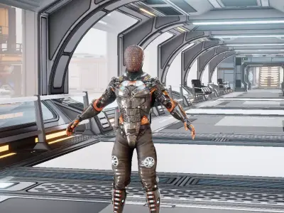 Jax Sci Fi Character  3D model