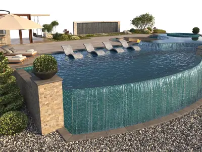 Swimming Pool 12 3D model