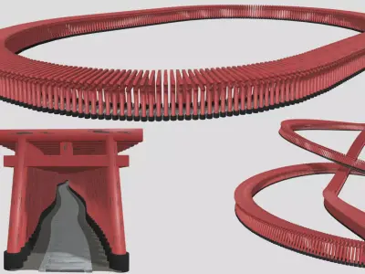 thousand Torii Road set 3D model