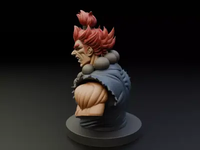 Bust Akuma Street Fighter 3D print model