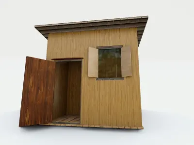 Backyard Workshop Shed  3D model