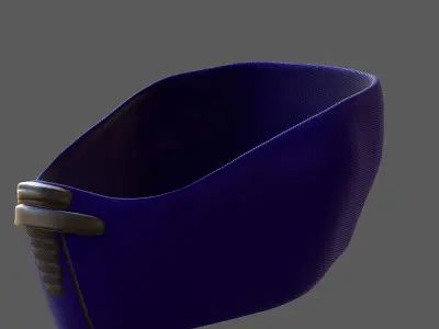 Gas mask helmet 3d model scifi Low-poly  Low-poly 3D model