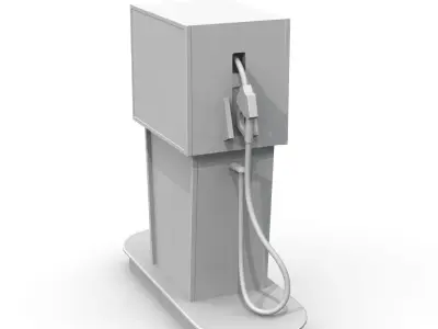 Vintage Gas Pump 3D print model