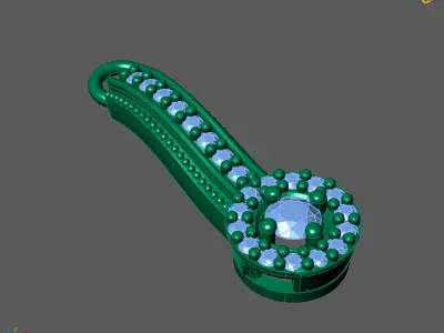 Women Pendants 3DM STL Pendant Renders Details 3D print model 3D print model