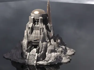 Set oracle rocks 3D model