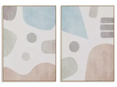 Abstract Painting Frame set 3D model 558