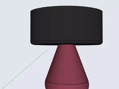OvalLamp table lamp with shade 3D print model