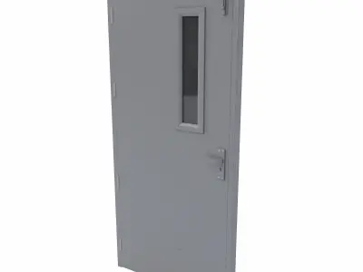 Corridor door pbr  Low-poly 3D model