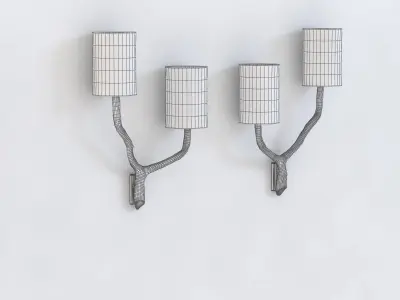 Twig Wall Light 3D model