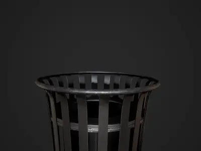 Trash Prop - PBR Trashbin Low-poly 3D model