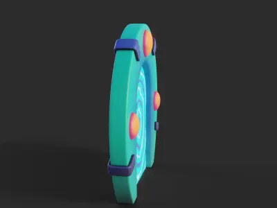 Cartoon Portal 6 Low-poly 3D model