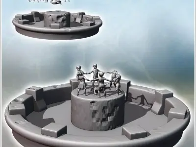Barmaley Fountain Childrens Khorovod Round Dance Stalingrad USSR 3D print model