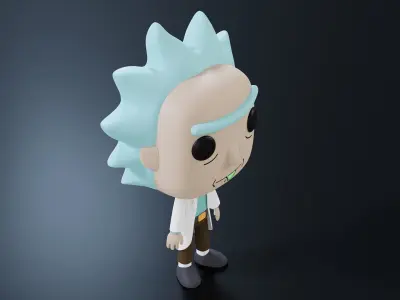 Funko Rick 3D model