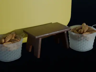 stylized House shop 3D model