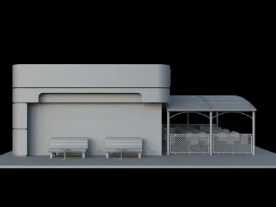 Building Road BAR 3D model