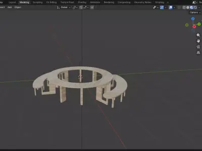 Circular Tree Bench - Sustainable Urban and Landscape Design Free 3D model