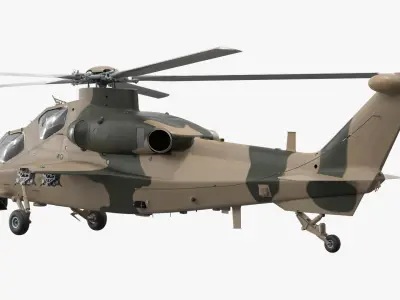  Combat Helicopter Desert Camouflage Simplified 