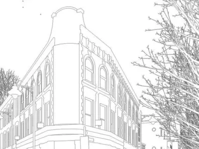 Corona - C4D Scene files - Old London Pub Exterior Scene 3D model